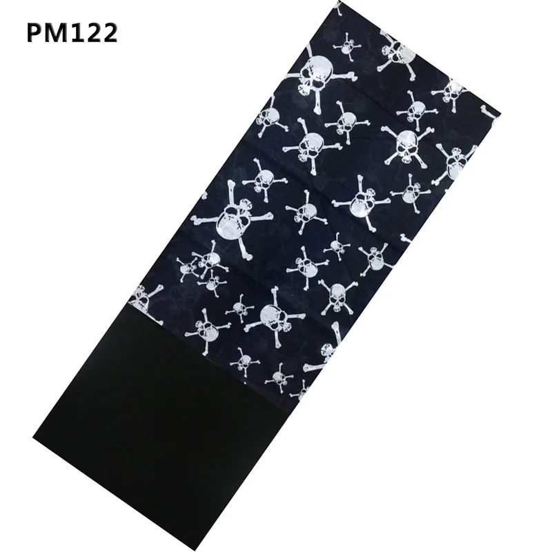 PM122 Новая модная зимняя Флисовая теплая Волшебная бандана для шеи, шарф, повязка на голову, шарф унисекс с черепом, многофункциональный бесшовный трубчатый шарф - Цвет: PM122