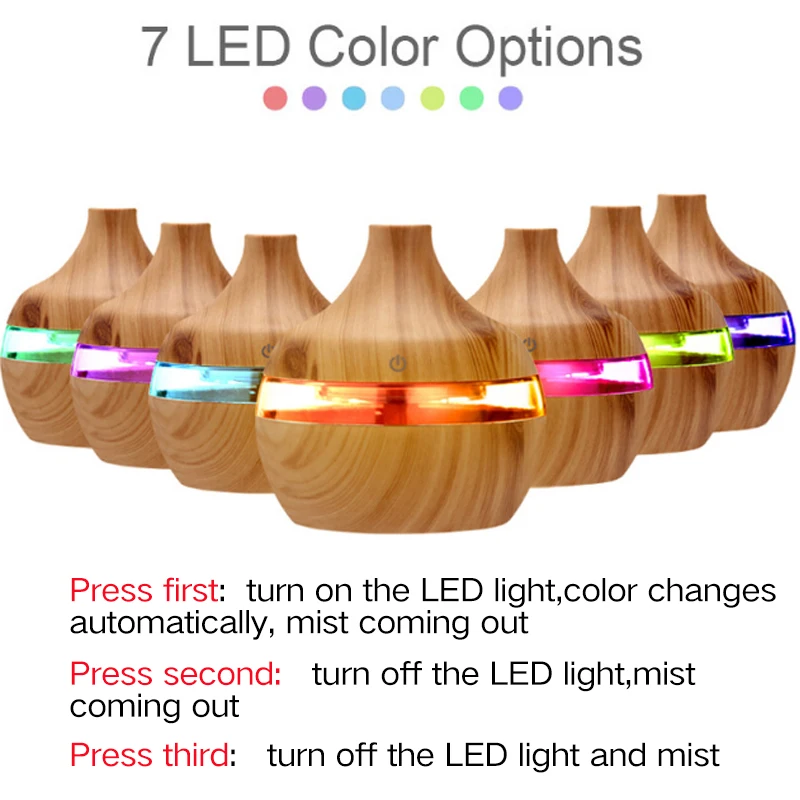 2021 арома-диффузор для эфирных масел ультразвуковой увлажнитель воздуха под
