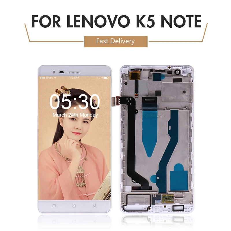 Для Lenovo k5 Note ЖК дисплей для K5 A7020 сенсорный дигитайзер сборка с рамкой Ремонт