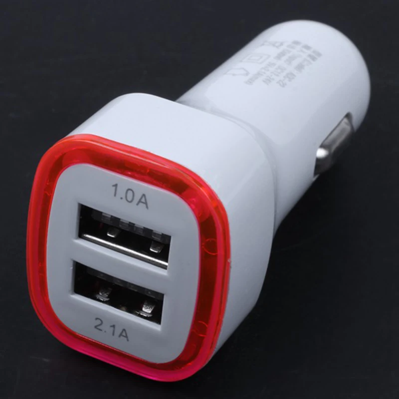 Универсальный мобильный телефон зарядное устройство 2.1A LED USB двойной 2 порт