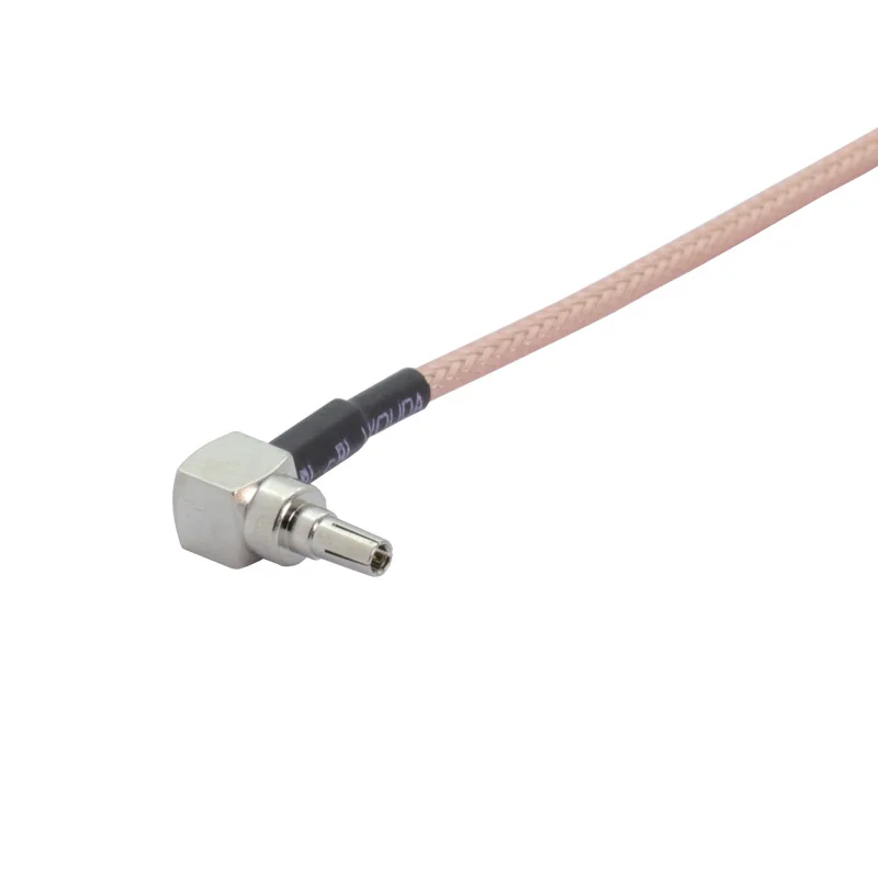 2 шт./лот F штекер на правый угол CRC9 Разъем RF коаксиальный кабель в сборе отрезок 15