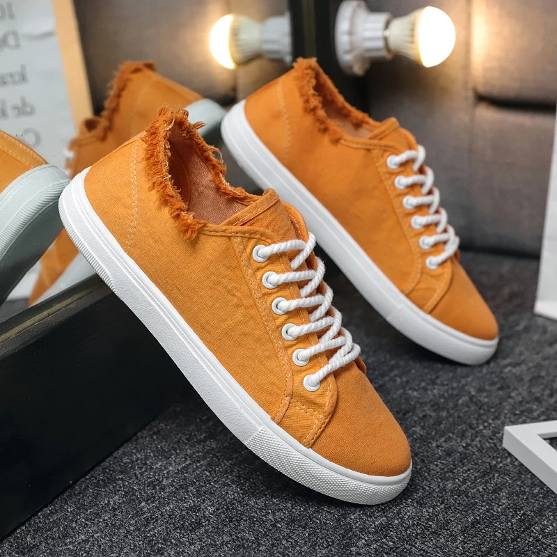 2021 Summer Men Skateboarding Shoes Student High Top Sneakers Sports Canvas Breathable Walking Street Shoes Chaussure Homme