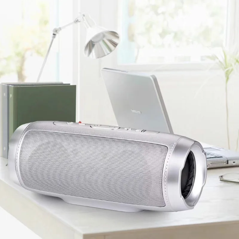 Портативный bluetooth динамик цилиндрический беспроводной наружный двойной