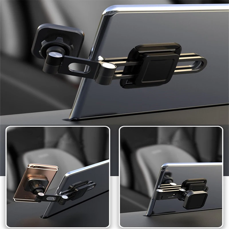 

For Tesla Model 3 X S Y Car Phone Holder Magnetic Hidden Mobile Phone Holder Foldable Stretch Metal Holder Interior Accessories