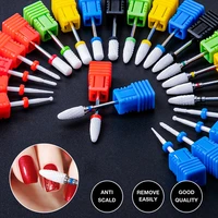 professional electric ceramic nail drill bit rotary polishing nail gel milling cutter buffers cuticle for manicure pedicure tool