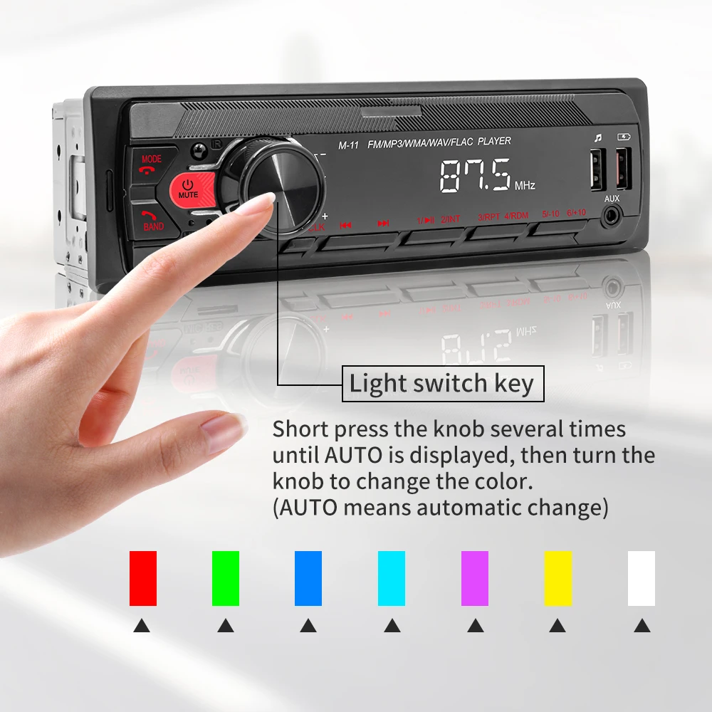 1 DIN автомобильная стереосистема M11 один Bluetooth AUX вход приборная панель FM радио