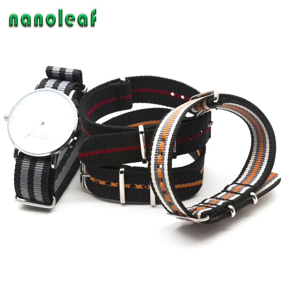 

Nylon Strap For DW Watch Strap Accessories 18mm 20mm 22mm 24mm Striped Replacement Waterproof Watchbands Sports Outdoor Bracelet