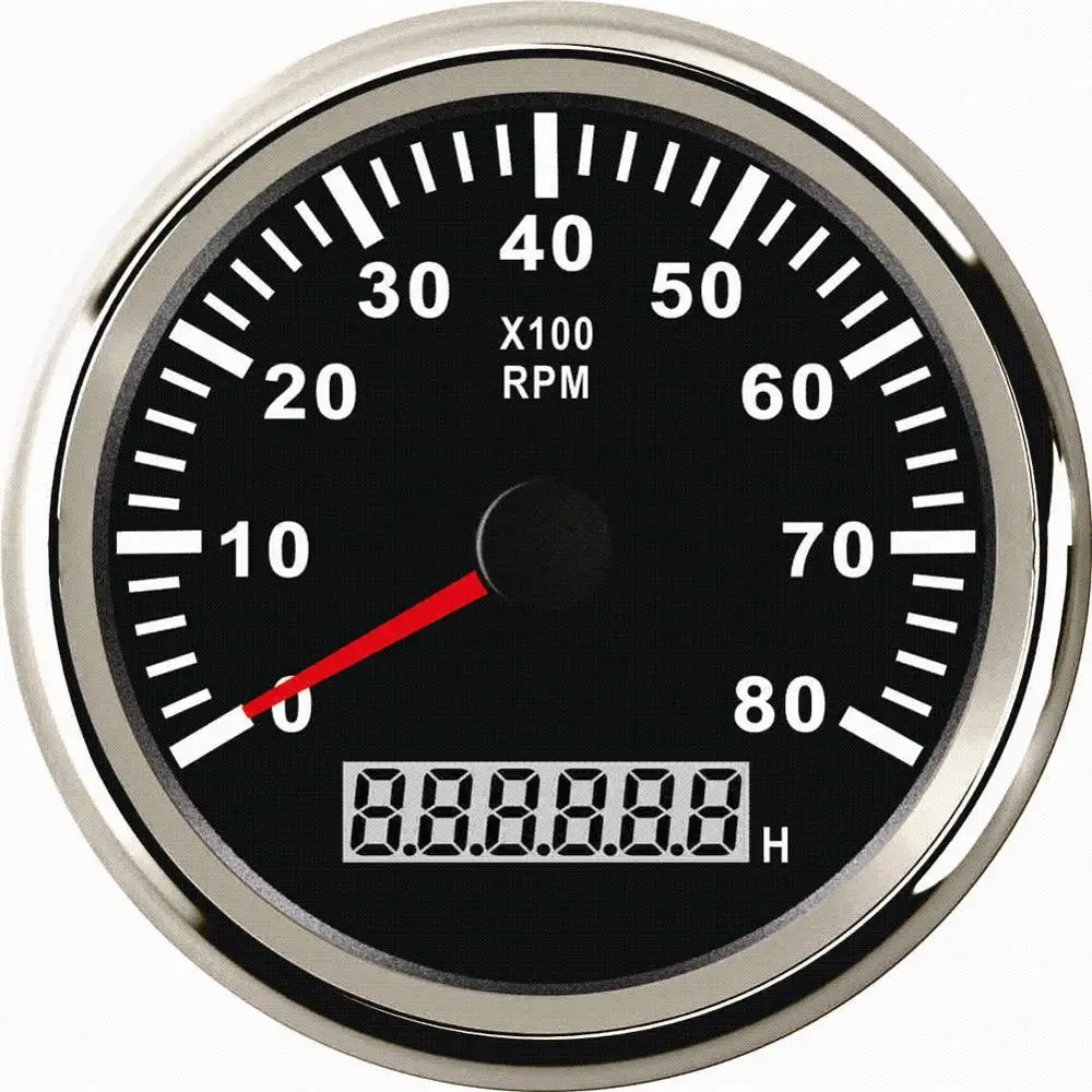 1 шт. 85 мм Тахометры модификация 0 8000 об/мин тач революционные счетчики 9 32 в ЖК