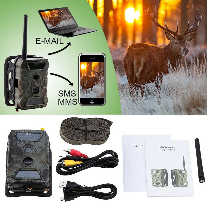Цифровая камера для охоты 12MP HD 1080P 940NM 2 0 &quotЖК-камера Chasse Trail MMS GPRS GSM дикая ловушка