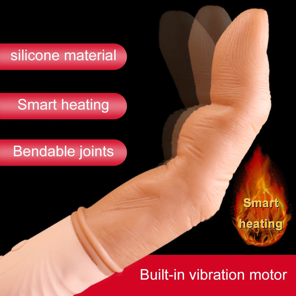 Finger Heating Dildo Vibrator Masturbation AV Vibration Sex Toys For Woman Clitoris Stimulator G-Spot Vibrating Erotic Stick | Красота и