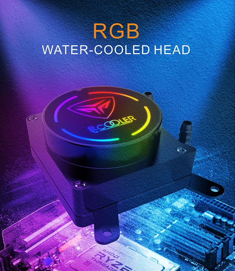 Pccooler GI-AP240X чехол для ПК с водяным охлаждением двойной 12 см Компьютерный Вентилятор cpu кулер для воды для AMD TR4/SP3 и INTEL 2011/2066