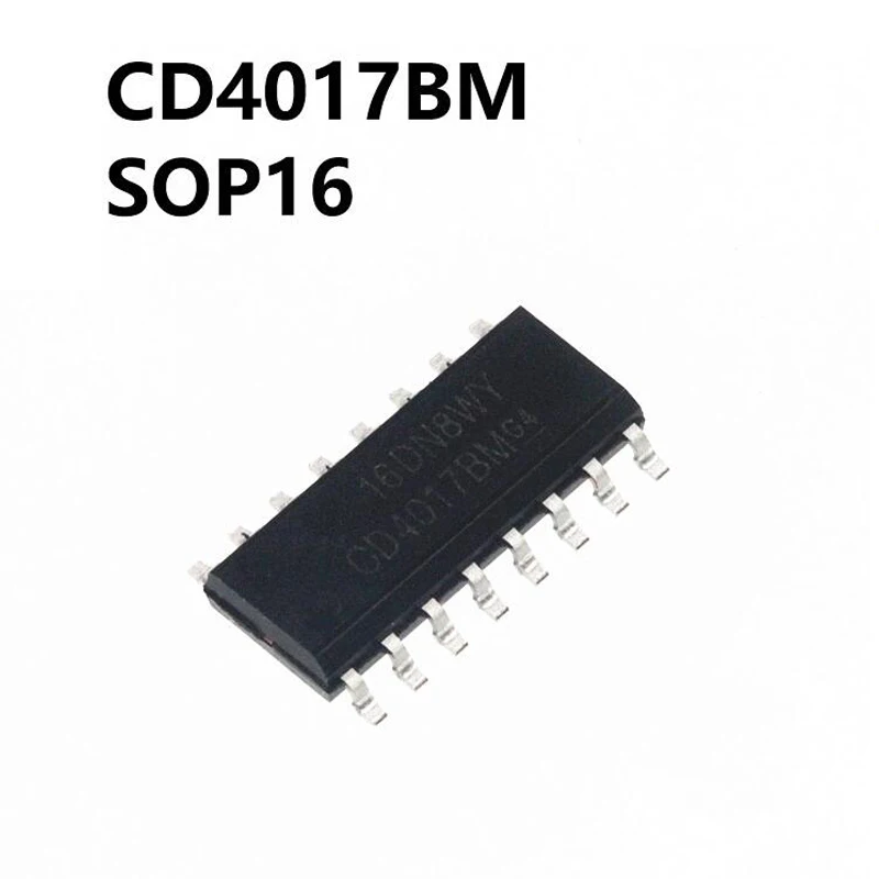 Новый и оригинальный чипсет IC CD4017BM SOP16 CD4017B CD4017 4017 SOP-16 SMD 10 шт. | Электронные