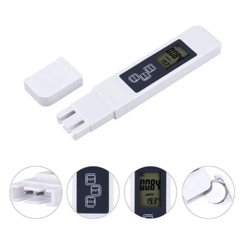 

Digital PH Meter and TDS Meter, Water Quality EC Tester, Auto Calibration, Ideal kit for Aquarium, Swimming Pool