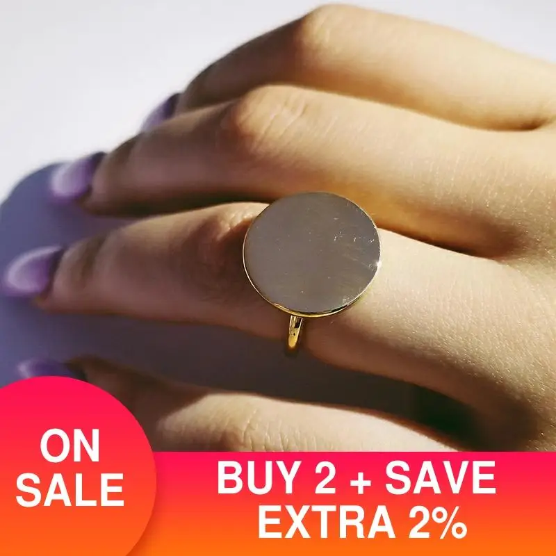 Богемные стильные большие 18 мм круглые кольца цвета розового золота обещают