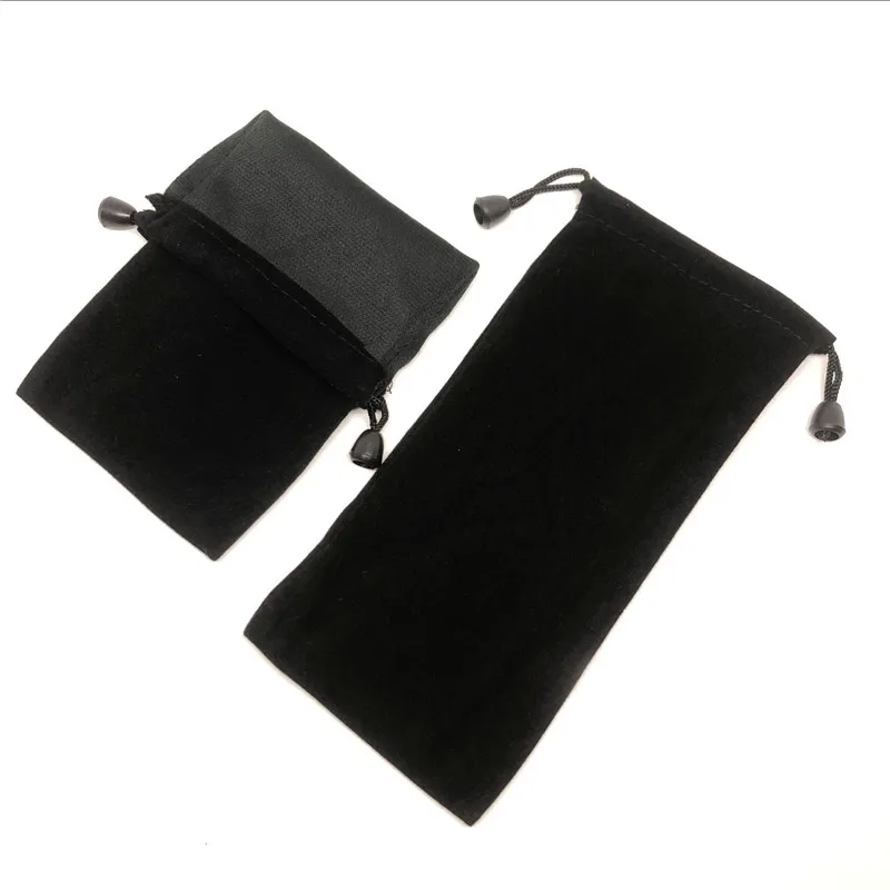 5 шт. высокое качество 10/15*20 см черный бархат большой хранения тканевые мешочки