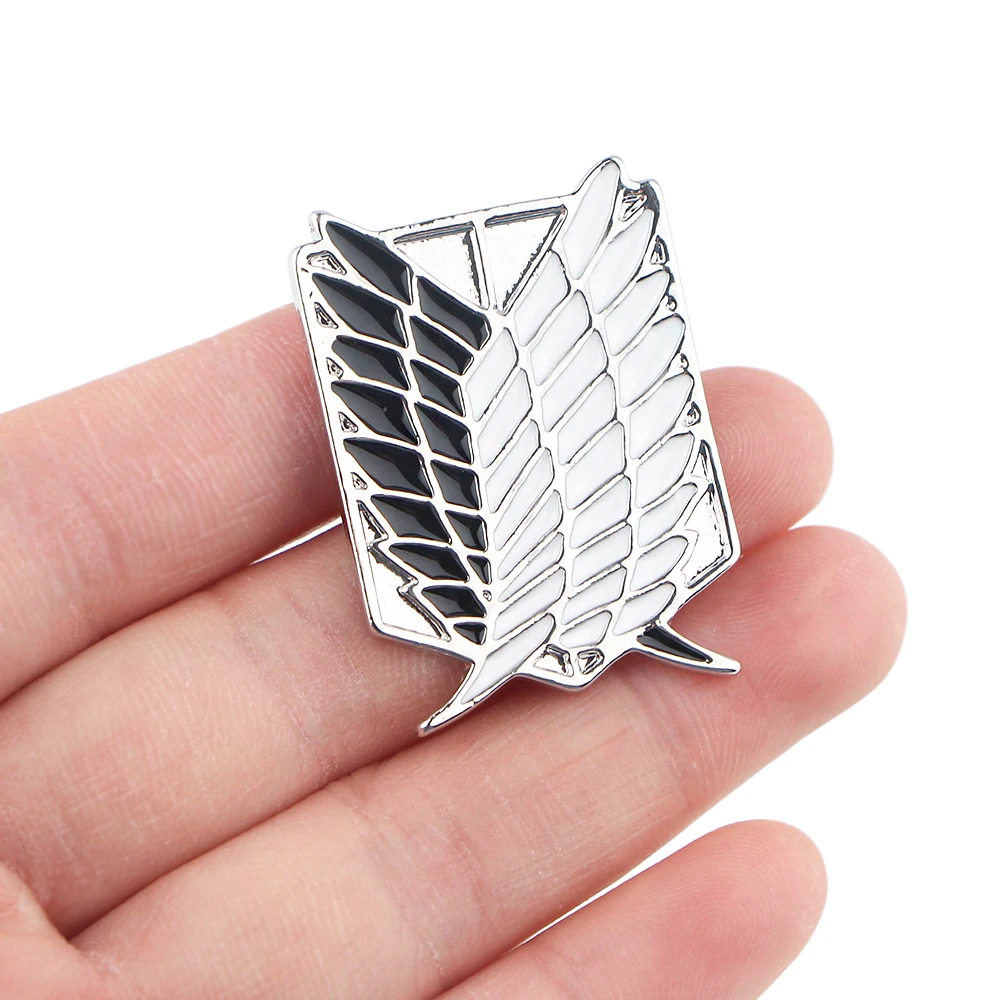 LT477 аниме Атака Титанов эмаль броши на булавке для женщин мужчин рюкзак сумки