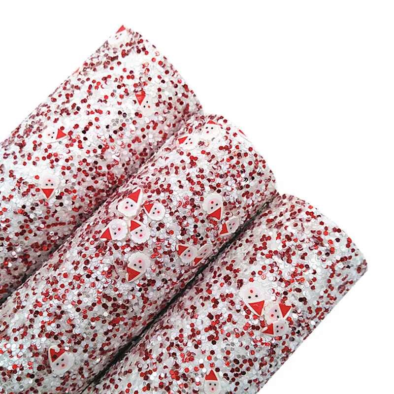 Рождественская объемная искусственная кожа виниловая ткань фетровая подложка с