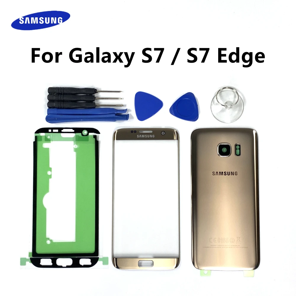 Стеклянный объектив переднего экрана сменная сенсорная панель для Samsung Galaxy S7 Edge