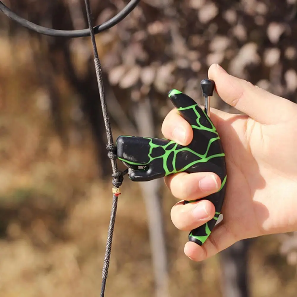 

Archery Compound Release Aid Finger Protect Pull Effortlessly Accessory Three-Finger Archery Grip Dispenser for Archery