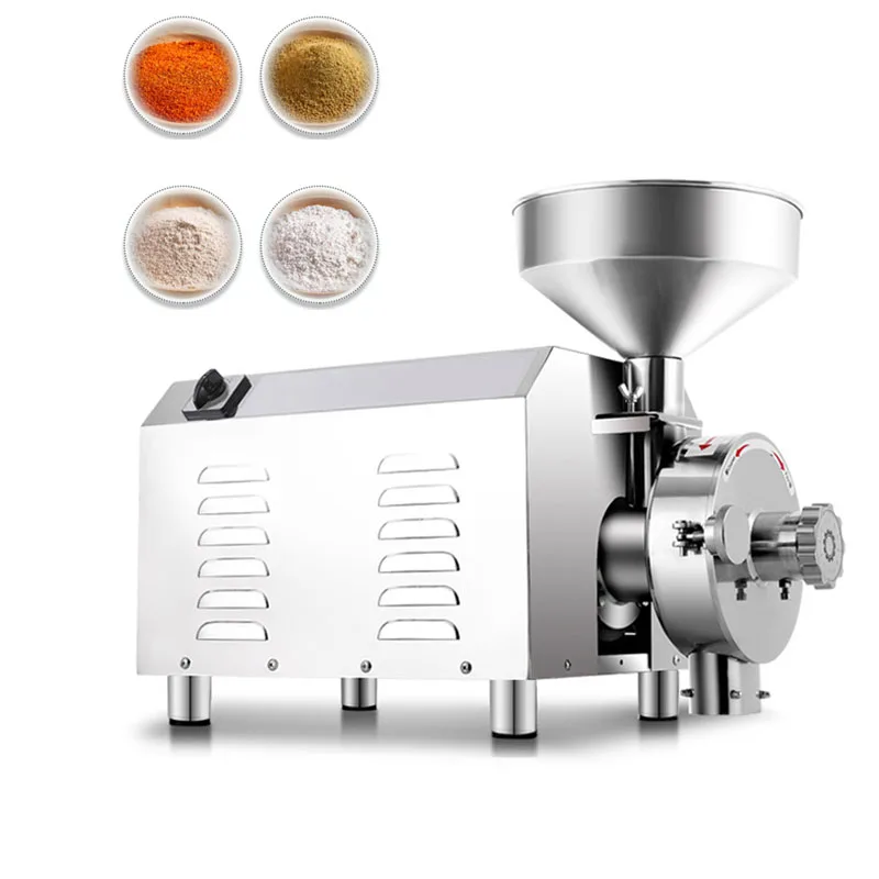 

JamieLin Commercial high efficiency Grain Grinder Mill Electric Herb Spice Corn Soybean Grinding Machine 110V 220V