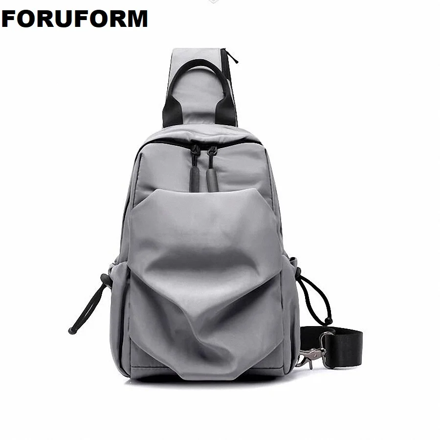 

Waterproof Oxford Chest Pack for Men Fashion Large Messenger Bag Short Trip Casual Crossbody Bag Male Shoulder Chest Bag LI-2612