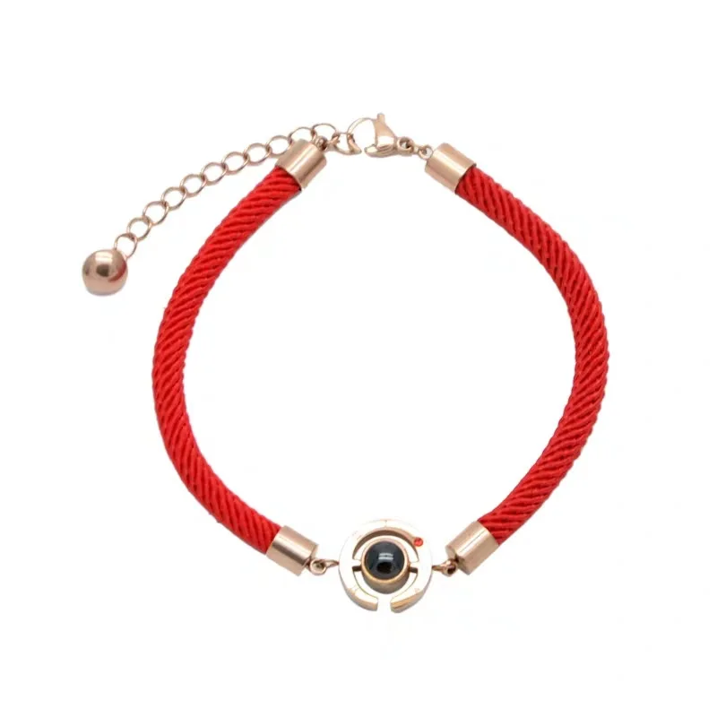 Lisa 2019 новые модные браслеты с красной нитью для женщин и мужчин браслет надписью I