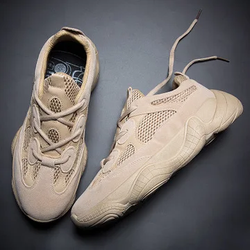 Мужские кроссовки дышащая сетчатая обувь в Корейском стиле черные/белые