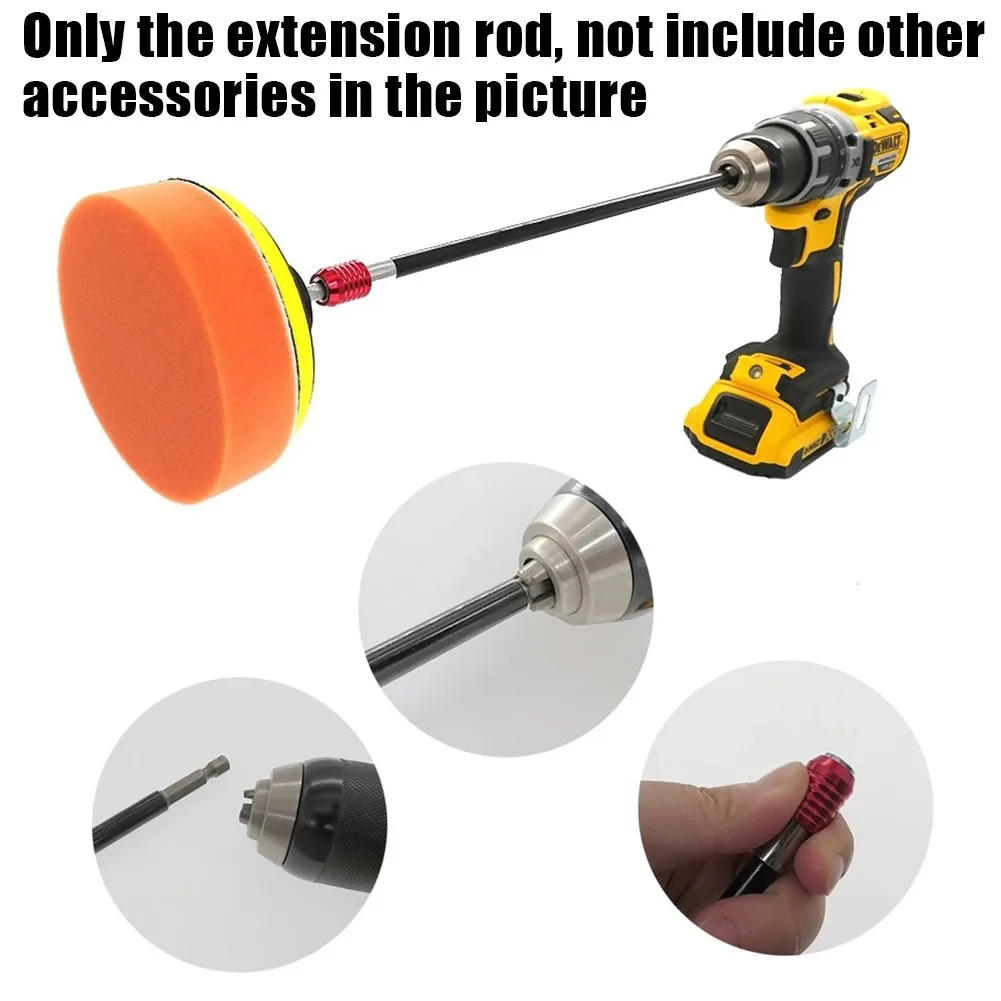 

300mm Quick Release 1/4" Hex Screwdriver Drill Bit Holder Magnetic Extension Rod For Maximum Stability