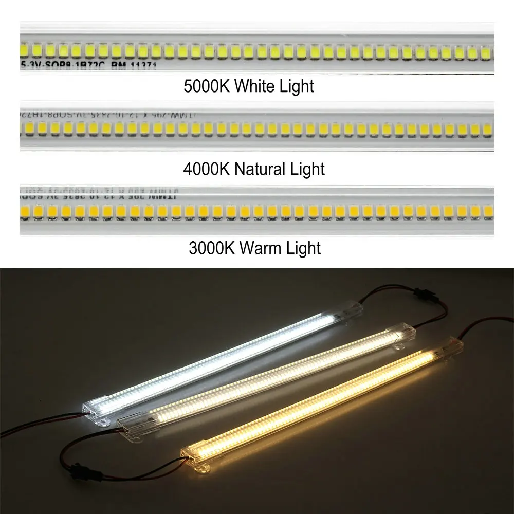 

5pcs 10pcs LED Bar Light AC220V High Brightness 8W 50cm 30cm 72LEDs 2835 LED Rigid Strip Energy Saving LED Fluorescent Tubes .