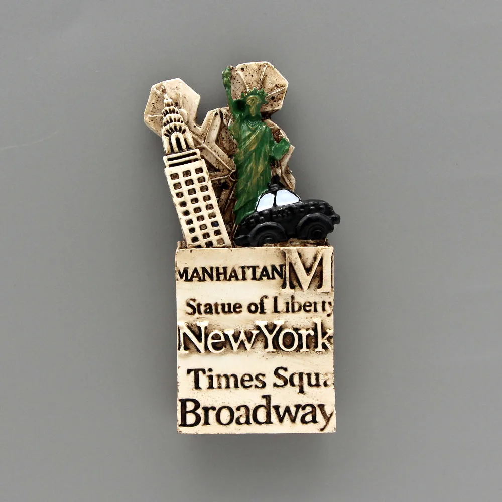 Американский сувенир из США 3D магнитный холодильник мир сувенирные магниты на