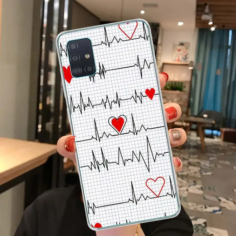 

Nurse Medical Medicine Case for Samsung Galaxy A51 A71 5G UW A21s M51 A21 A9 A Quantum A11 A31 Clear Silicone Phone Coque