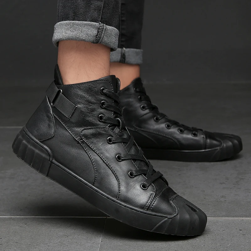 

CYYTL Men Leather Boots Retro Chelsea Boots High Quality Luxury Formal Shoes Mens Short Motorcycle Boots Botas De Hombre