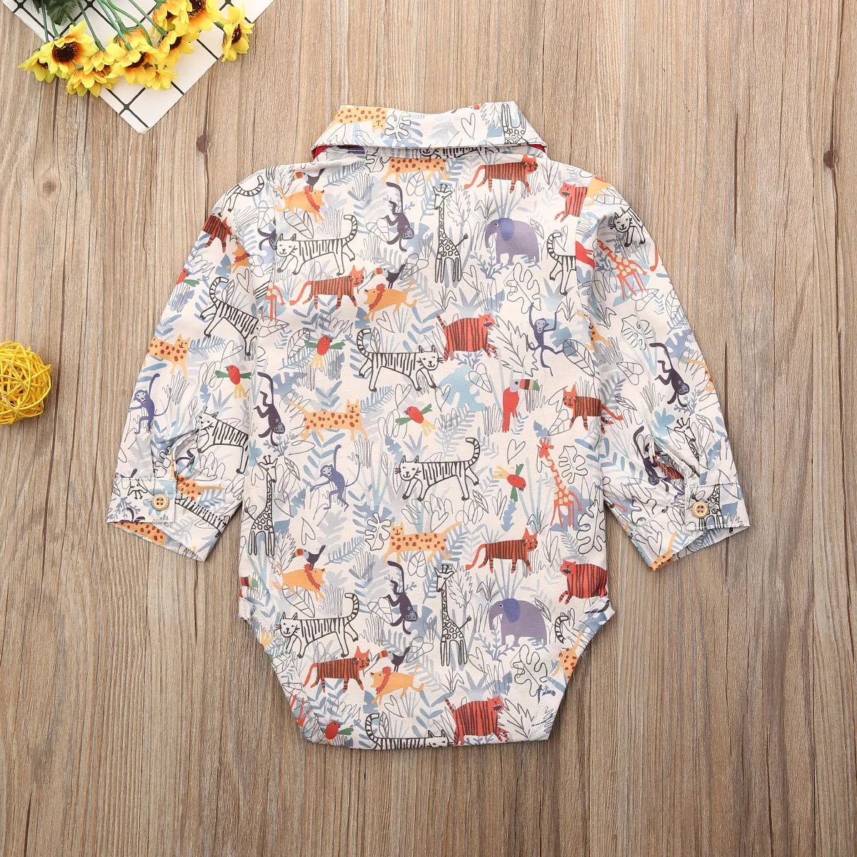 Боди для маленьких мальчиков Официальный комбинезон в клетку с мультяшным