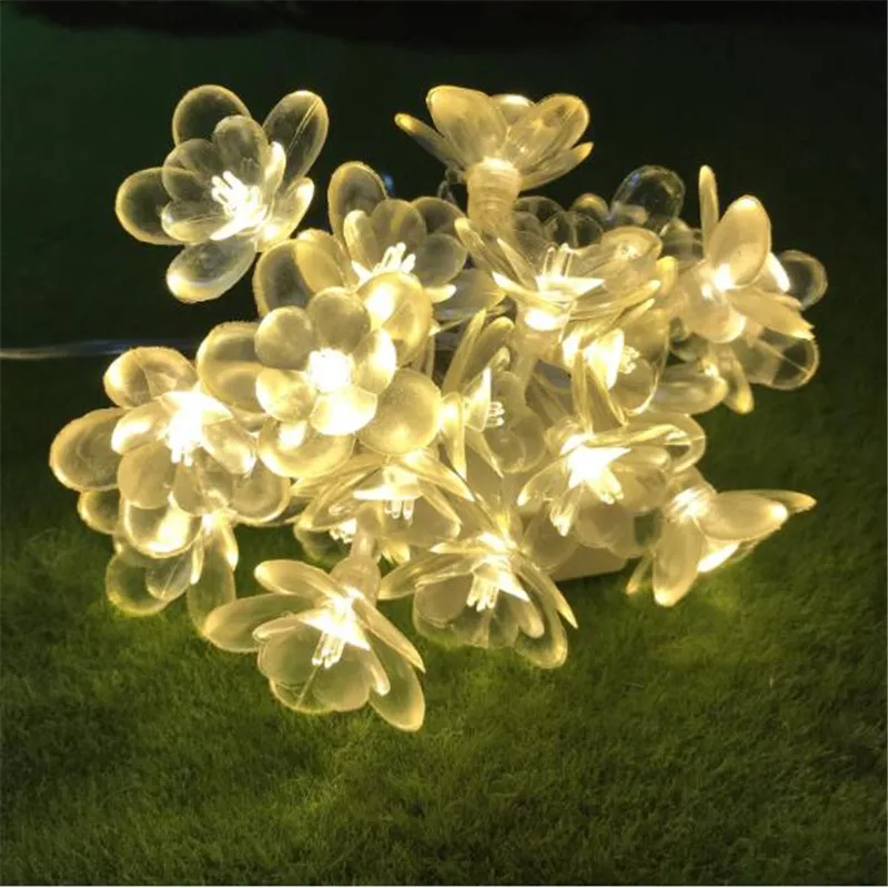 Гирлянда с цветами лотоса 10 м 50 светодиодов|led christmas garlands|led christmasgarland led |