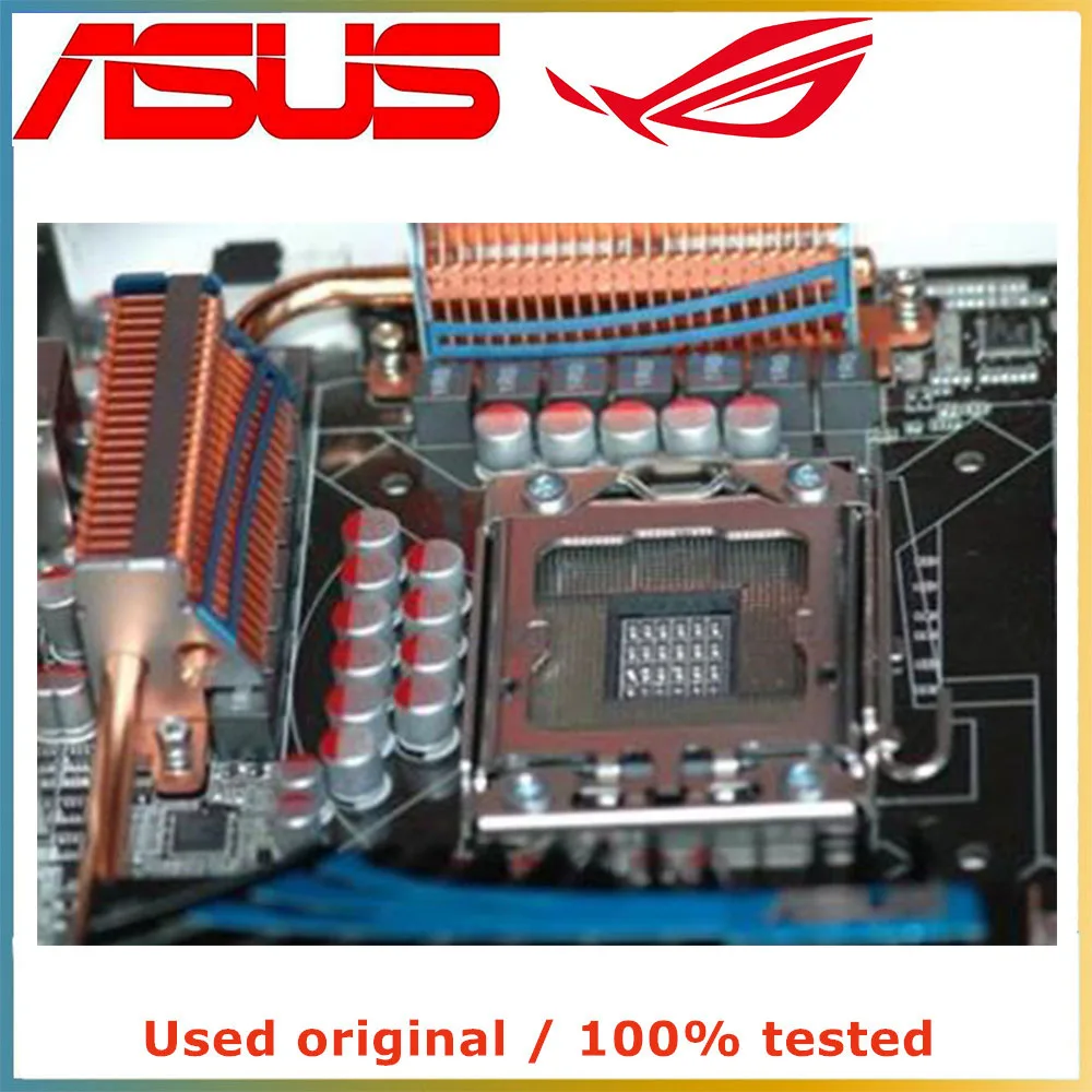 Для процессора Intel X58 LGA 1366 для ASUS P6T Deluxe материнская плата компьютера LGA1366 DDR3 б/у