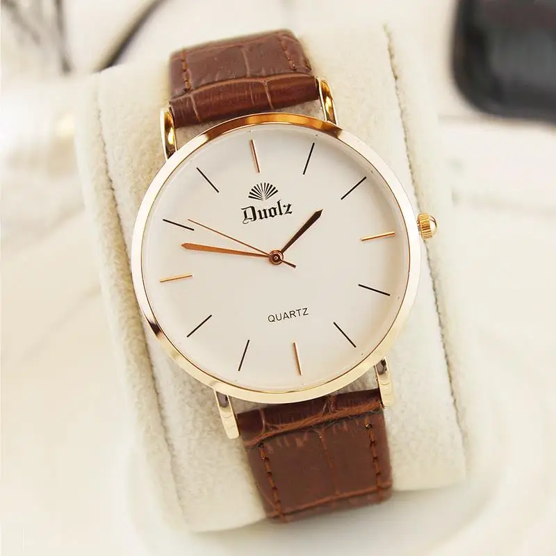 

Korean version of fashion simple casual atmosphere watch male female student waterproof couple female watch ultra-thin malewatch