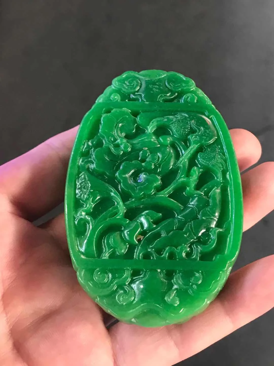 

Taoist Supplies Natural Green Pendant Two Side Handcarved Fish Necklace Jade Unique Design Exquisite Jewelry Accessories