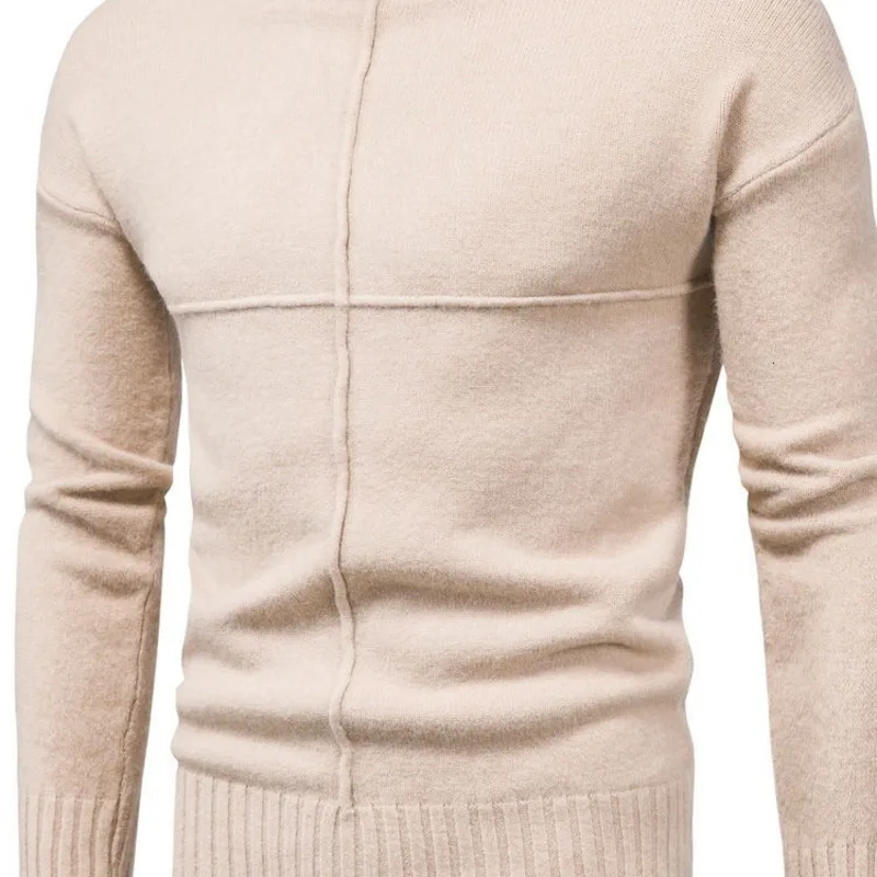 

Turtleneck Sweaters Men Autumn Winter Tide Fashion Casual Long-sleeved Warm Bottoming Tops Simple Solid Slim Male Pullover