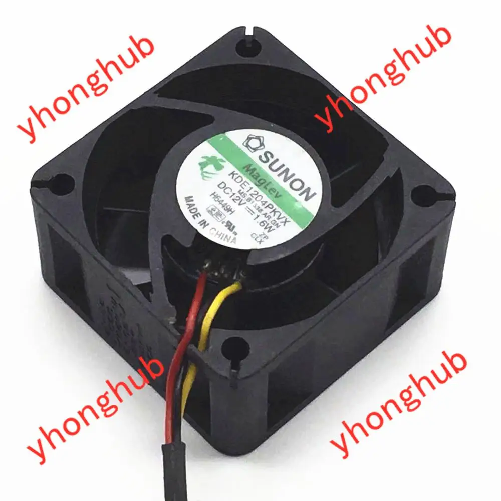 SUNON KDE1204PKVX MS.B1338 AR GN DC 12V 1 6 W 3 провод 40x40x20 мм Сервер вентилятор охлаждения|square fan|sunon