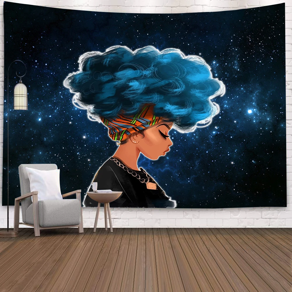 

Mandala Room Decoration African Women Printed Wall Hanging Decor Mural Indoor/Outdoor Accessories decoracao para quarto T63