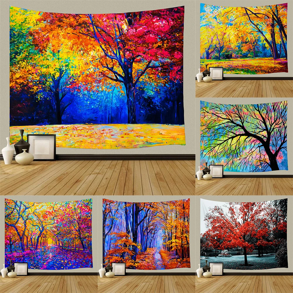 

Fashion Tapestry Colorful Tree Tapestry Hippie Tapestry Psychedelic Tapestry Bohemian Mandala Tapestry Home Decor