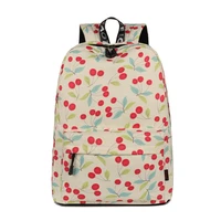 3pcslot new school backpack women casual fruit printing daily laptop backpack large travel haversack sac a dos