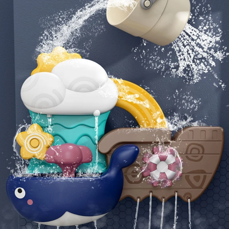 

Детские Игрушки для ванны, спрей для воды, бассейна для купания, игрушки для детей, Электрический мяч для ванны с Китом, музыкальные детские ...