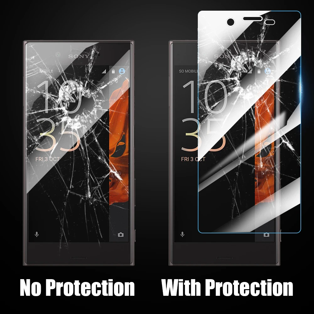tempered glass protective film for sony xperia xz1 x compact xzs xz premium performance l4 l1 l2 l3 screen protector glass free global shipping