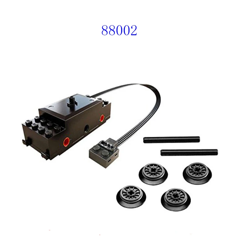 

DIY High-Tech compatible High-Tech Series Parts: Train Drive Motor 88002 with four Wheels and two Axles Building Block Parts