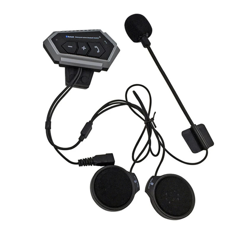 

Motorcycle Bluetooth Headset Intercom Interconnection Outdoor Riding Headset Communication BT5.0 2000MAh Battery