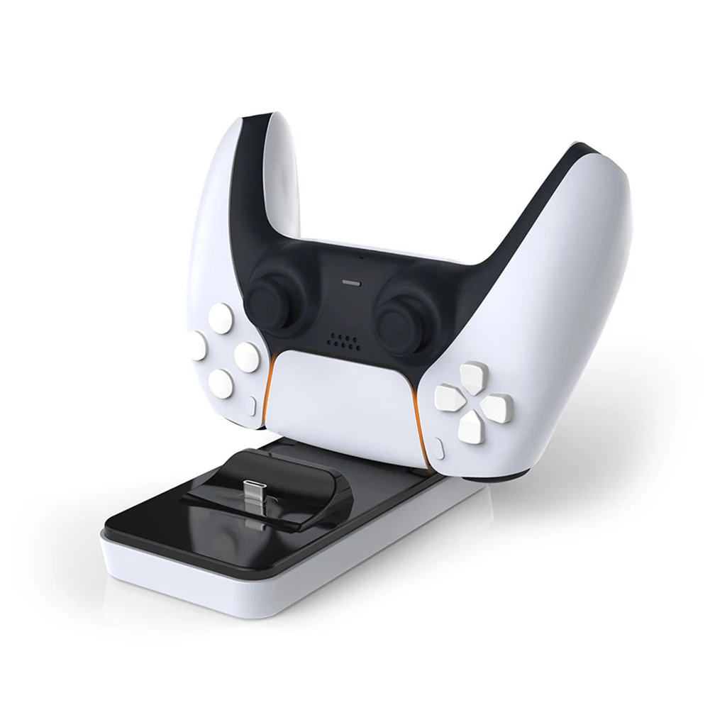 

Зарядное устройство для DualSense Dual USB Type C, зарядная док-станция, подставка с USB-кабелем для беспроводного контроллера PS 5 PS5