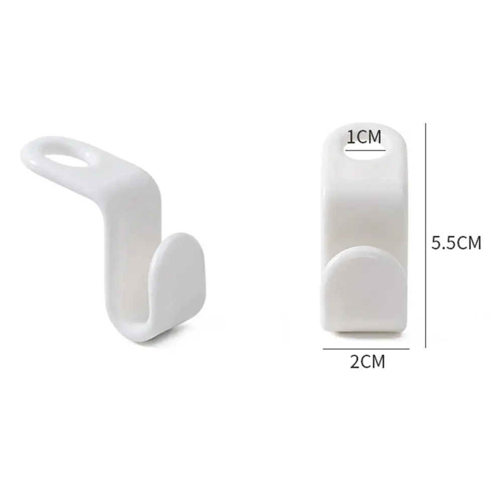

10Pcs Connect Hooks Hanger Wardrobe Space-saving Link Buckle Thick Plastic Organzier Hook Clothes Hanger