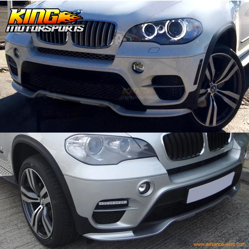 Подходит для 2011 2013 E70 X5 35d 35i LCI AERO Bodykit бампер спойлер губ Передняя Задняя крышка