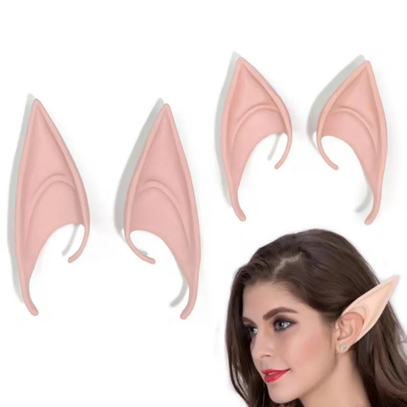 Elf Ears Halloween Decoration Anime Fairy Cosplay Accessories False Angel Elven Props Costumes Vampire Hook Christmas Decor | Дом и сад